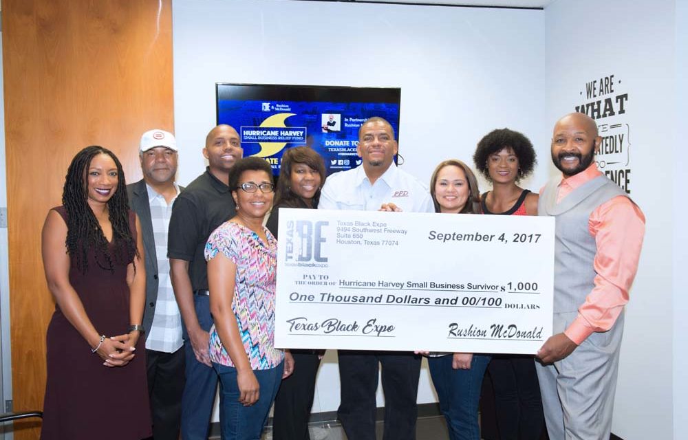 Texas Black Expo & Emmy® award-winning producer Rushion McDonald join forces to help small businesses affected by Hurricane Harvey